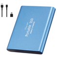 thumbnail image 2 of SSD profesional USB 3.1 Unidades de externas Velocidad de lectura del disco duro a 430 MB / s para PC portátil - 500GB azul Sunnimix SSD de alta velocidad, 2 of 8