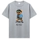 thumbnail image 1 of Camiseta informal de verano Get Mad Bad Mood Walking Silent Teddy Bear camiseta para hombre camisetas de Hip Hop Camiseta informal de algodón ropa de calle, 1 of 7