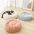 thumbnail image 5 of Cama para perros grande, lavable, antideslizante y de felpa para mascotas, 50 cm de diámetro, con forma de donut relajante, 5 of 5