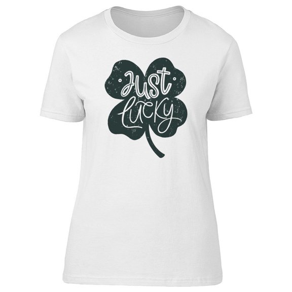 "Just Lucky" Clover Tee Men's -Image by Shutterstock