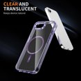thumbnail image 2 of Decase Magnetic Case for iPhone 16e,Compatible with Mag-safe,Military-Grade Protection,Slim Stylish Non-Yellowing Shockproof Case for iPhone 16e,Clear Anti-Scratch Back Cover,Purple, 2 of 8