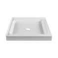 thumbnail image 3 of Fine Fixtures  Double Threshold Shower Base acrylic in White 42 X 42, 3 of 8