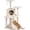 Beige, variant on BarefHaven Corner Cat Tree, Multi-Level Cat Tower with Top Perches & Cozy Condo, Natural Sisal Scratching Posts & Climbing Ladder, Playful Cat Hole & Hanging Balls, Kitty Climbing Play Center (Beige)