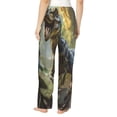thumbnail image 3 of Daiia Ferocious Dinosaur Women's Sleep Pant with Pockets and Drawstring,Pajama Pants-Small, 3 of 9