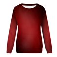 thumbnail image 5 of Scyoekwg Womens Sweatshirt Gradient Color Fall Sweatshirt Loose Crewneck Sweatshirt with Pocket Long Sleeve Pullover Casual Sweatshirts for Teen Girls(Wine,XL), 5 of 6