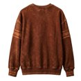 thumbnail image 4 of Women's Oversized Vintage Halloween Sweatshirt Retro Witch Moon Graphic Distressed Long Sleeve Pullover Cozy Fall Autumn Top, 4 of 5