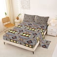 thumbnail image 2 of jejeloiu Calm Tribal Bed Sheets,Serene Print Full Size Sheets For Boys,Gray Multicolor,4pcs,1 Flat Sheet, 1 Fitted Sheet and 2 Pillowcases, 2 of 6