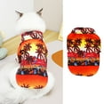 thumbnail image 2 of Pet Summer T - Shirts: Hawaii Style, Floral Print, Breathable, Button Closure, for Small Pets, 2 of 6