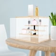thumbnail image 6 of YIYIBYUS Solid Wood 4-Tier Clear Display Case PS Display Storage Box Lightweight Countertop Display Box for Places Where Figurines and Collectibles Are Displayed 11.81*9.45*10.24in, 6 of 19