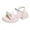White, variant on Jsaierl Platform Sandals for Women Casual Summer Open Toe Sandals Comfy Rhinestone Hollow Out Sandals Trendy Wedding Sandal Size 4.5