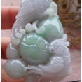 thumbnail image 3 of Certified Green Burma 100% Natural A Jade jadeite Pendant Phoenix Parrot Coin Ruyi Necklace 664248 TN, 3 of 10