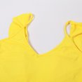 thumbnail image 4 of Vestido Suspendido Vestido lencero con abertura y volantes Cgtredaw para Mujer Amarillo T M, 4 of 9