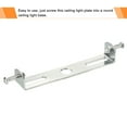 thumbnail image 4 of Uxcell 100x18x17mm Lighting Fixture Mounting Bracket Ceiling Light Plate 2 Set, 4 of 6