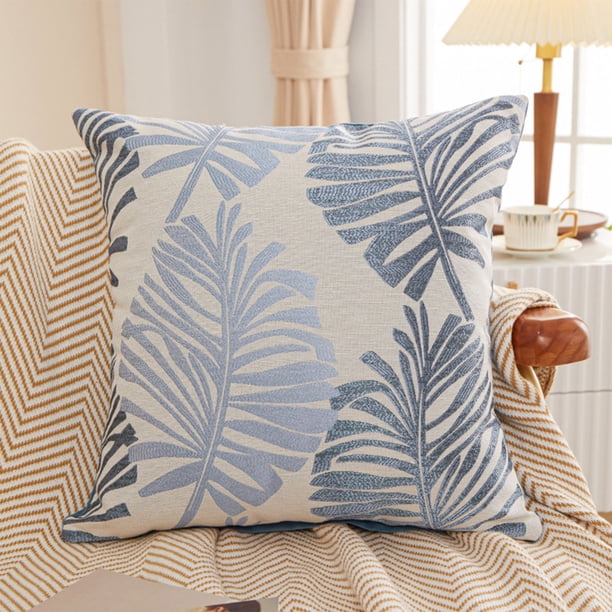 RKSTN pillow covers Palm Leaf Pillow Cover Bedside Sofa Large Pillow Cushion Beach Style