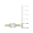 thumbnail image 2 of Everly Women's Opal and Diamond 10k Yellow Gold Ring, 2 of 7