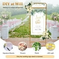 thumbnail image 6 of Miumaeov 4.9ft H Gold Easel Wedding Sign Stand - Metal Welcome Sign and Photo Display Stand - Multifunctional, 6 of 13