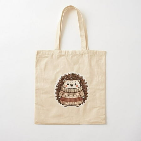 Cozy  Cozy Aesthetic  Cozycore  Cozycore Sweater  Cottagecore  Cottagecore Aesthetic  Porcupine  Cute Porcupine  Cute Animal  Sweater Canvas Tote Bag  Family Gift For Mother  Her