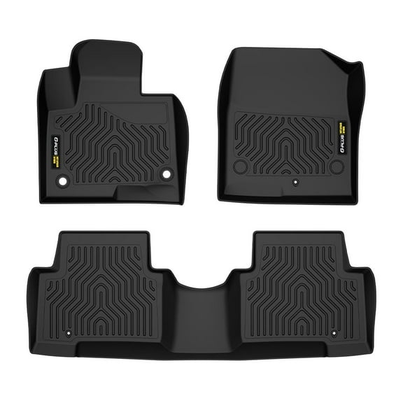 Black All Weather Floor Mats Fit for Hyundai 2013-2018 Santa Fe 5-Passenger Model