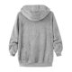 thumbnail image 4 of ICHUANYI Clearance Fashion Women's Zipper V-Neck Pullover Tops Long Sleeve Hooded Blouse Sweatshirt(Gray, L) ICHUANYI WER2023081510130, 4 of 4