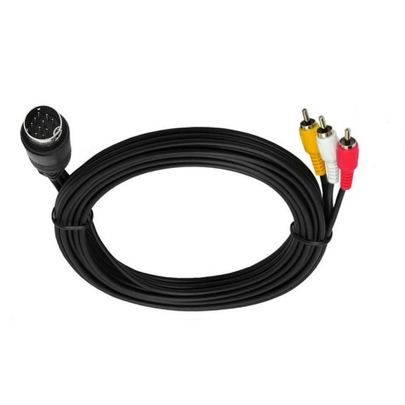 High Strength S Video to 3RCA Cable with 10PIN for Connecting Vintage Equipment