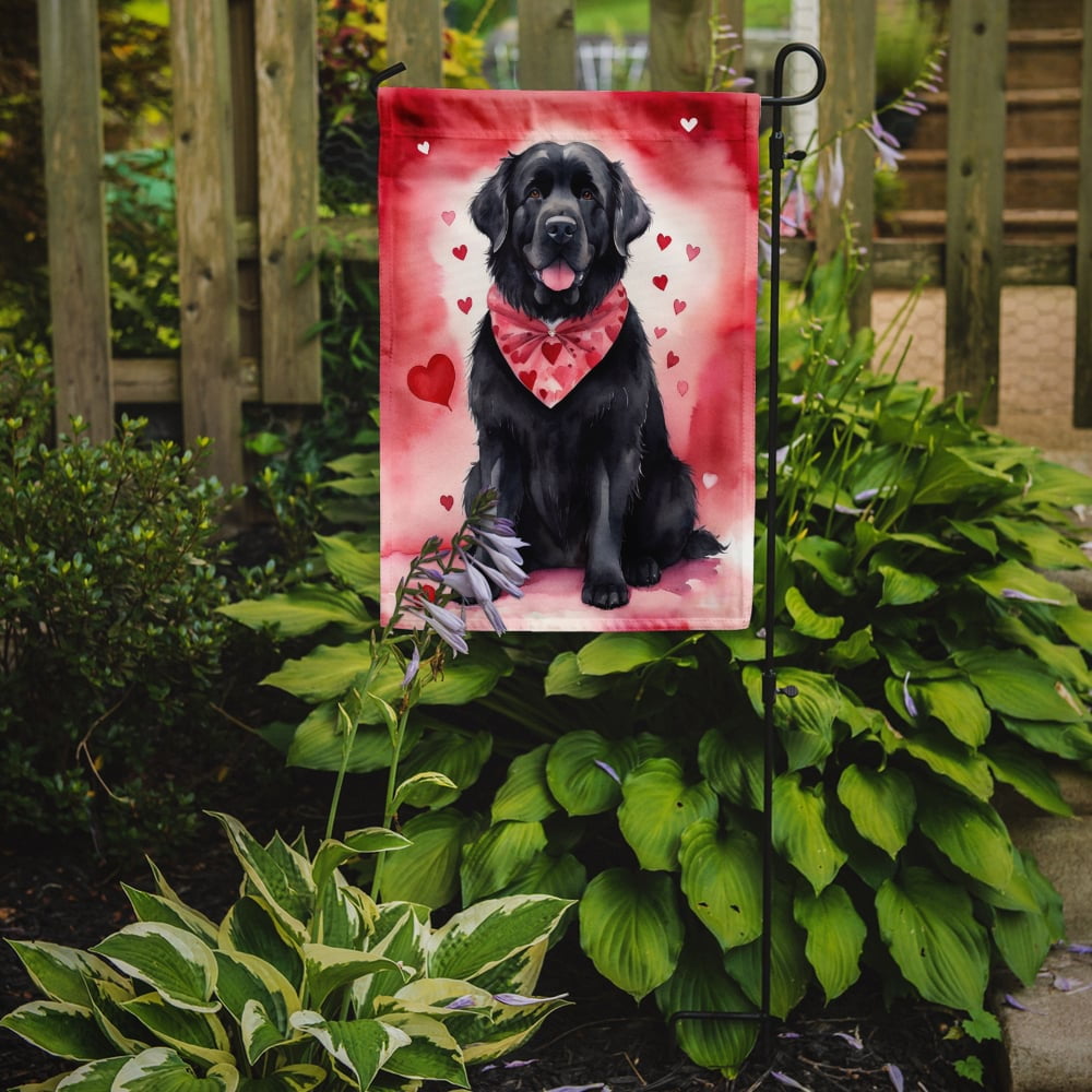 Newfoundland My Valentine Garden Flag 11.25 in x 15.5 in
