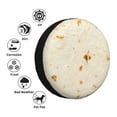 thumbnail image 4 of Salouo Pita Tortilla Print Spare Tire Cover 14-17 inch Spare Tire Protector Universal Tough Tire Wheel Cover for Trailer SUV and Truck-, 4 of 6