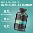 thumbnail image 2 of Bisglicinato de Zinc Natural Smart Nutrition con Cúrcuma y vitamina C, 2 of 6