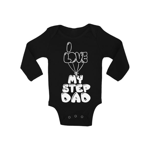 Awkward Styles Baby Boy Clothes One Piece Cute Baby Girl Bodysuit I Love My Step Dad