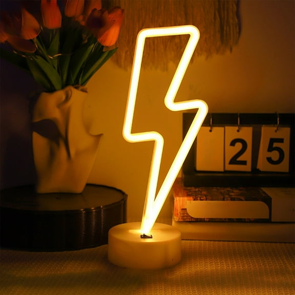 Summer Savings Clearance! Home Decor QTOCIO LED Shaped Neon Light Decorative Light USB And Battery Powered