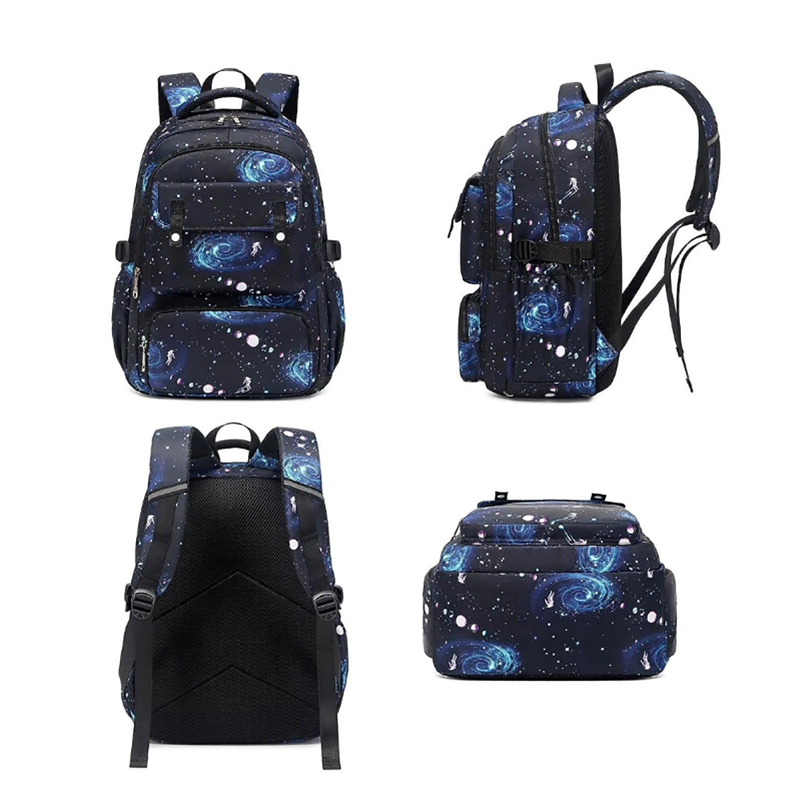 ZUOIK School Office Supplies Backpack School Backpack For Backpack With Lunch Box Lightweight Galaxy ElementaryPrimary BookBags School Bag Teen Backpack Set