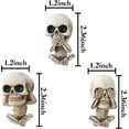 thumbnail image 2 of 3PCS Cute Skull Car Vent Clips Cool Car Aromatic Vent Clip Auto Interior Air Vent Skull Decor Freshener Car Charm Car Vent Accessories for Car Air Conditioner Office Home Halloween Decor, 2 of 5