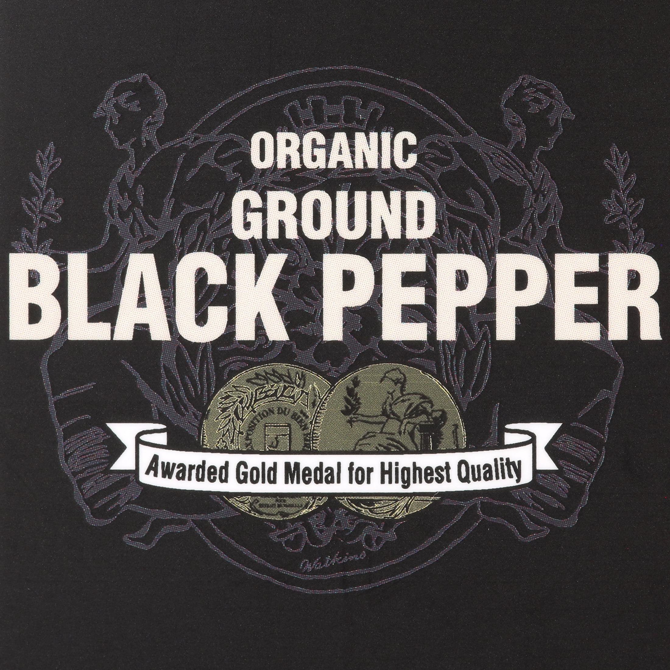 Watkins Gourmet Organic Spice Jar, Ground Black Pepper, 15.7 oz (Shelf-Stable, Ground, Fish Free)