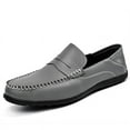 thumbnail image 2 of Men's Casual Loafers Slip On Leather Shoes Comfortable Lightweight Driving Shoes Male Moccasins Classic Penny Loafer Flats Boat Shoes Outdoor Walking Shoes, 2 of 16