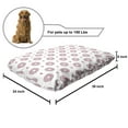 thumbnail image 2 of Donut Pet Bed, Pastel Colored Dessert Sweets Sprinkles and Hearts Valentine's Day Theme Print, Resistant Pad for Dogs and Cats Cushion with Removable Cover, 24" x 39", Pink and White, by Ambesonne, 2 of 4