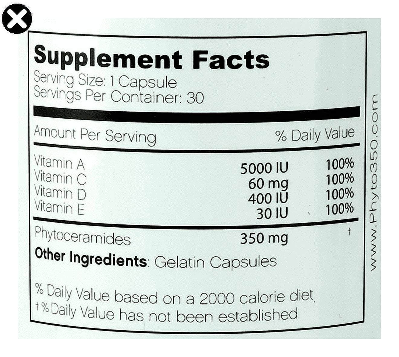 Skinception Phyto350 Advanced Phytoceramides Formula 30 Capsules