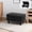 Black Grey, variant on Storage Ottoman Tufted Footrest Stools with Nailhead Trim Fabric Ottoman Bench for Bedroom Living Room Entryway for Living Room, Light Grey