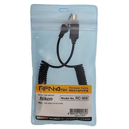 SMDV RFN-4 Replacement Release Cable for Nikon DSLR D90, D3100, D3200, D5000, D5100,D5200, D7000