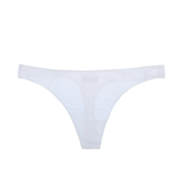 Maidenform Women's Thong Panties Underwear Brief Cheeky Solid White 9/2XL New