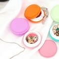 thumbnail image 4 of Trayknick 6 Pcs Random Color Cute Macaroon Jewelry Earphone Pill Storage Organize Box Case, 4 of 13