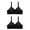 Black bras, variant on pimelu Bras for Women Push Up Bra for Women Underwire Full Coverage Full Figure Bras Ladies 2pcs Plus Size Comfort Breathable Compression T-shirt Bra Sports Bras for Women High Support