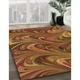thumbnail image 3 of Ahgly Company Machine Washable Indoor Round Transitional Tomato Red Area Rugs, 4' Round, 3 of 7