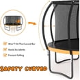 10FT 12FT 14FT Outdoor Trampoline With Safety Enclosure Net & Ladder - ASTM Approved For Kids & Adults, Rust-Resistant