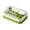 Green, variant on One Hand Ice Tray Cylindrical Plastic Single Handed Pressing Detachable Easy Clean Icing Maker Cup 15 Square Cubes For Coffee Whisky Juice