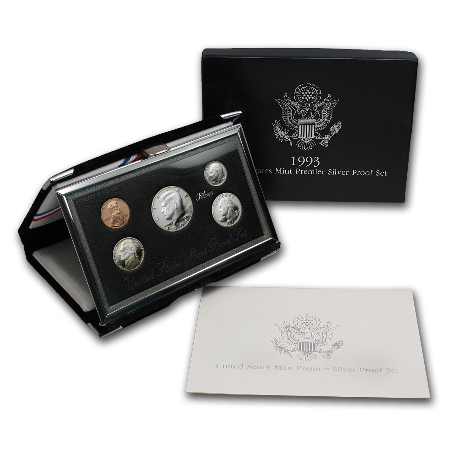 1993-S US Silver Premier Proof Set with Original Box and Certificate 