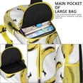 thumbnail image 3 of Banana Lover Sling Backpack with Tropical Fruit Pattern, Cute Yellow Banana Print Crossbody Daypack, Kawaii Cartoon Sweet Design, Lightweight and Durable, 3 of 5