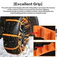 thumbnail image 3 of Zip Tie Tire Chains, Car Winter Tire Snow Zip Ties, 20PCS Universal Reusable Adjustable Anti-Slip Nylon Snow Removal from Ties Safety Chains Emergency for Trucks Car Suv Ice Mud(30pcs), 3 of 7
