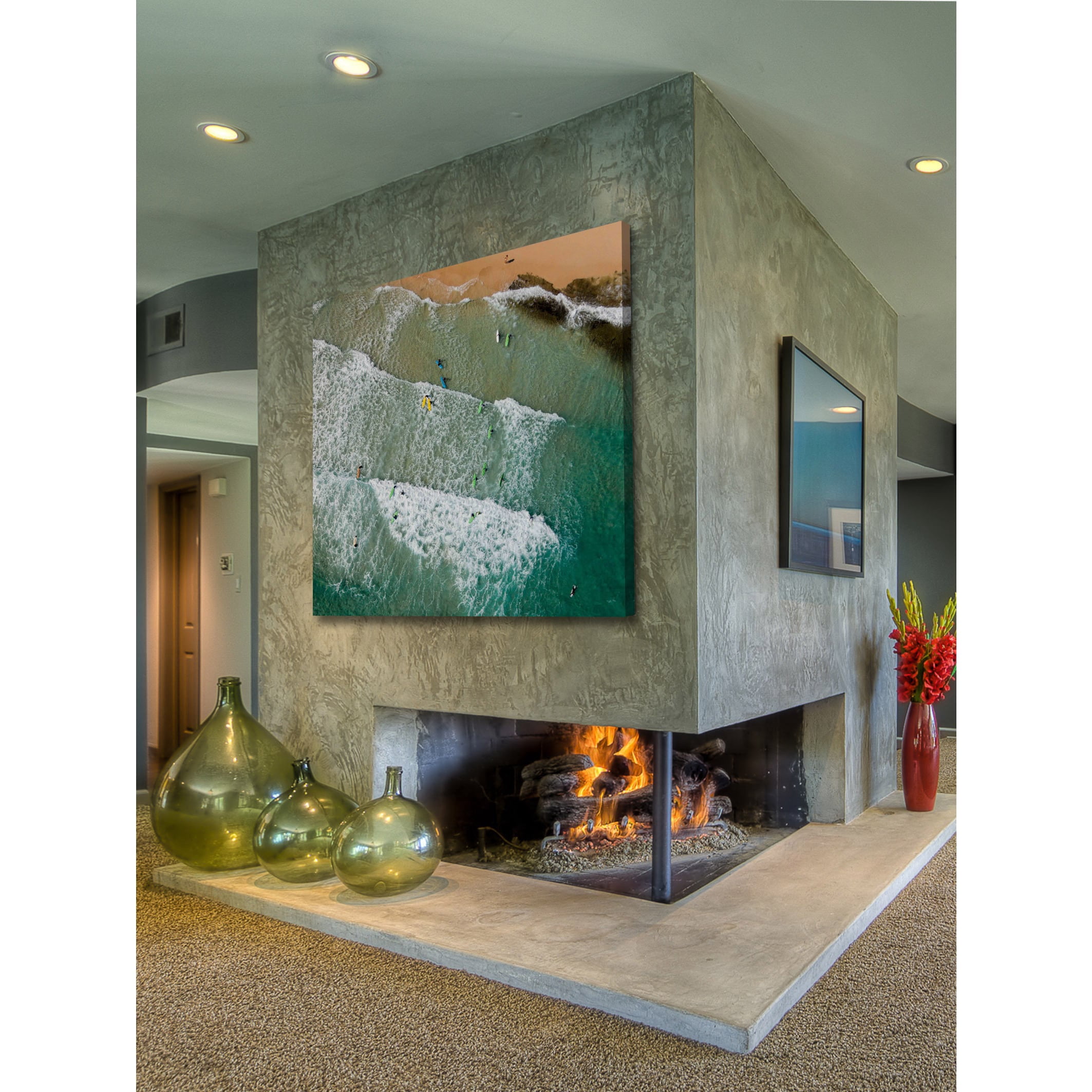 Marmont Hill "Headed for the Surf" by Karolis Janulis Painting Print on Wrapped Canvas