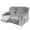 Silver Gray, variant on CJC Velvet Recliner Covers, Stretch Armchair Slipcovers, 6-Piece for Loveseat Reclining Sofa, 2 Seater Recliner Protector, 7 Colors