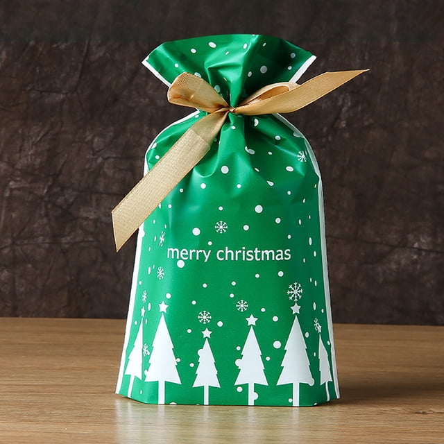 Outdoor Christmas Decorations Event & Party Reusable Multicolor Christmas Drawstring Gift Bags With Ribbon 50 Count Party Balloon