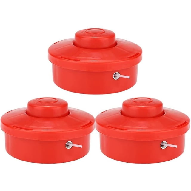 3 cabezas de cortadora de césped universal, cabezal de repuesto para cortador de cepillo, accesorios de cortador de cadena para patio de jardín Feliz Sencillez